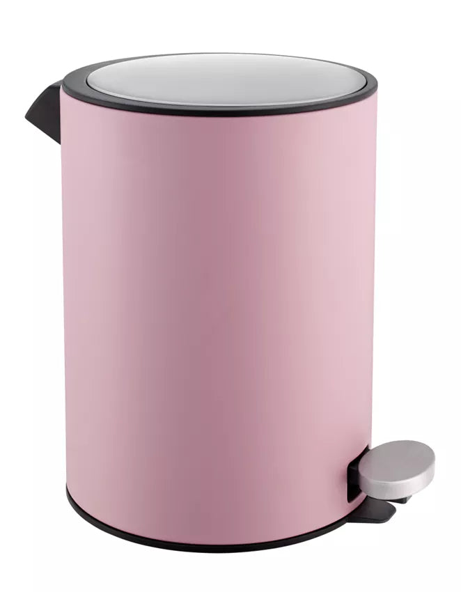 Diaqua Treteimer – 3 l – Metall/Kunststoff, rund – Beere – Anti-Fingerprint