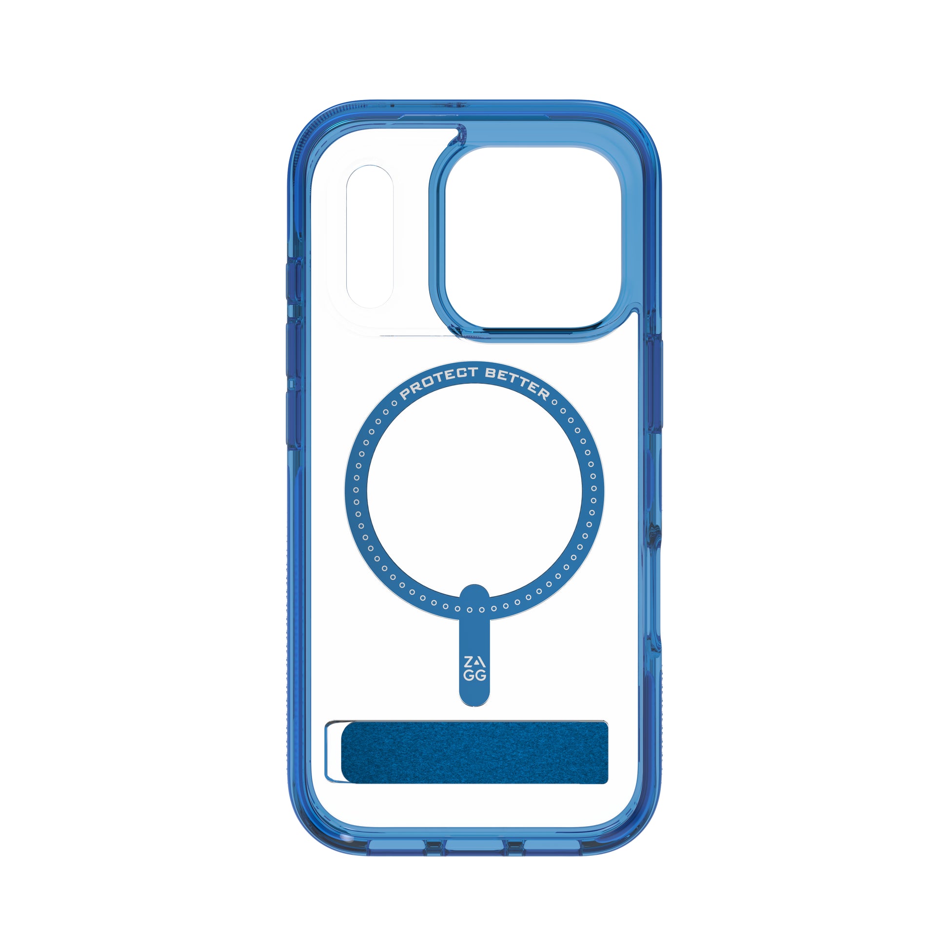ZAGG Santa Cruz Snap Backcover – für Apple iPhone 17 Pro – Graphen, Blau/Transparent, bis 4 m sturzsicher