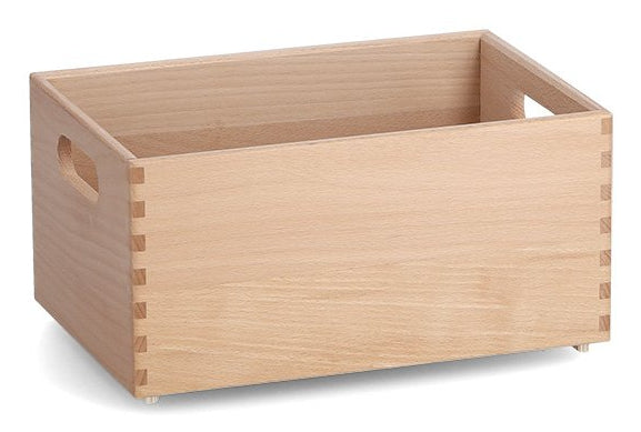 Zeller Present Aufbewahrungsbox ohne Deckel – Holz – Braun – stapelbar, mit Griff – 200 × 150 × 300 mm