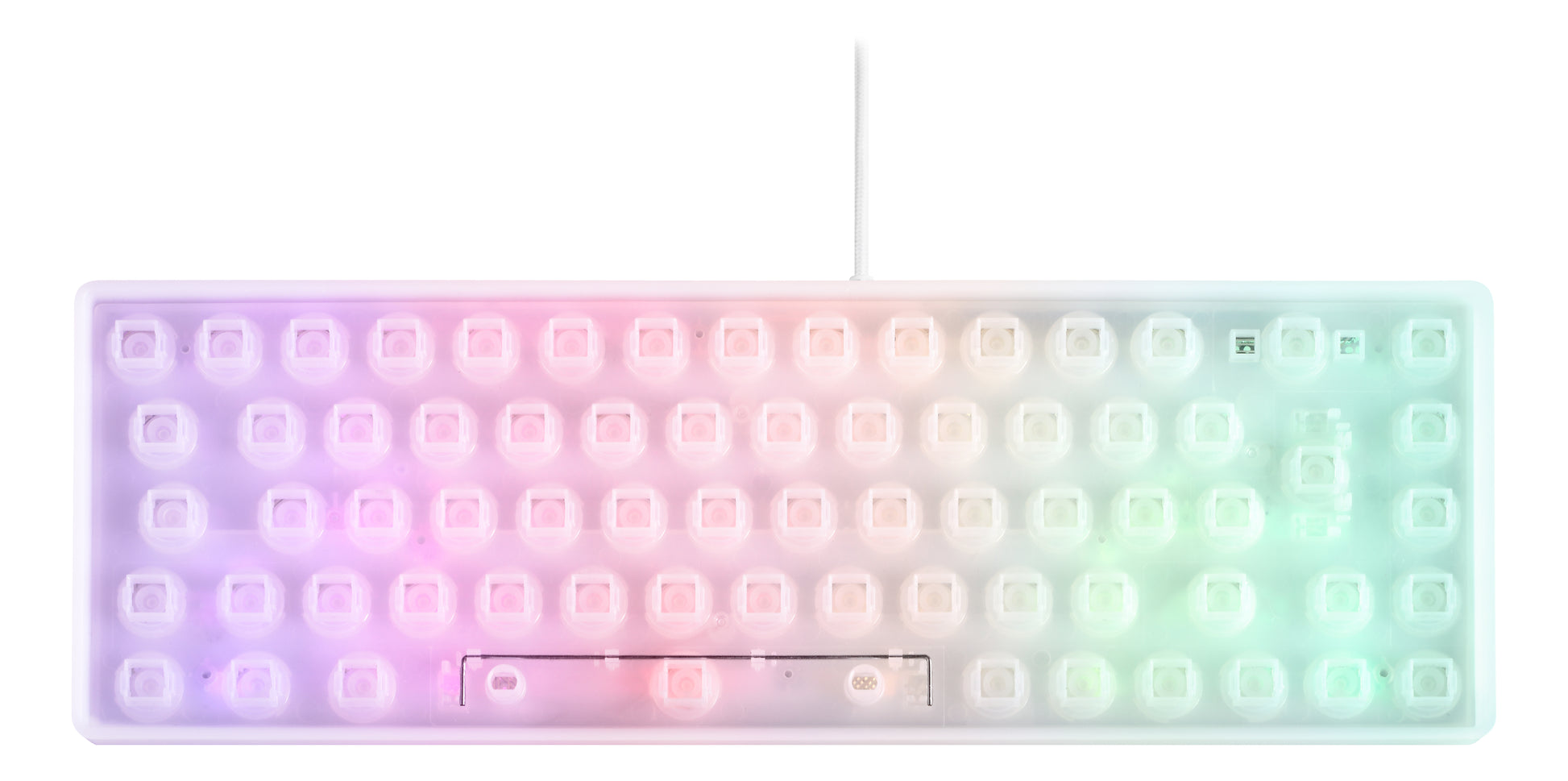 Deltaco Gaming DELTACO GAM-158-W – Mini Tastatur – Membran – Verkabelt – USB-A – QWERTZ (CH) – Ohne Ziffernblock