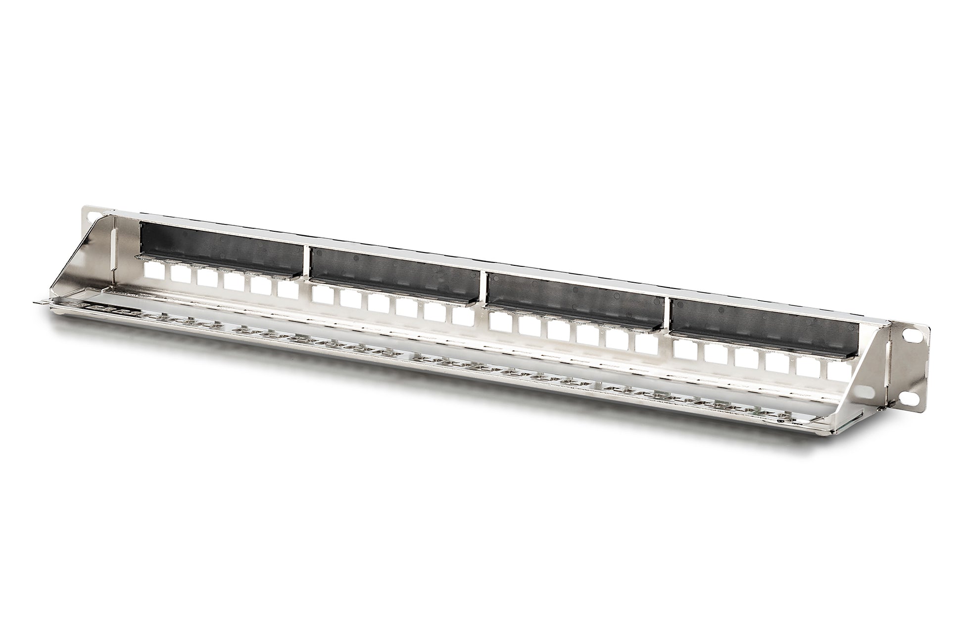 Digitus Patchpanel – 24× RJ‑45, galvanisierter Stahl, 1U, metallisch