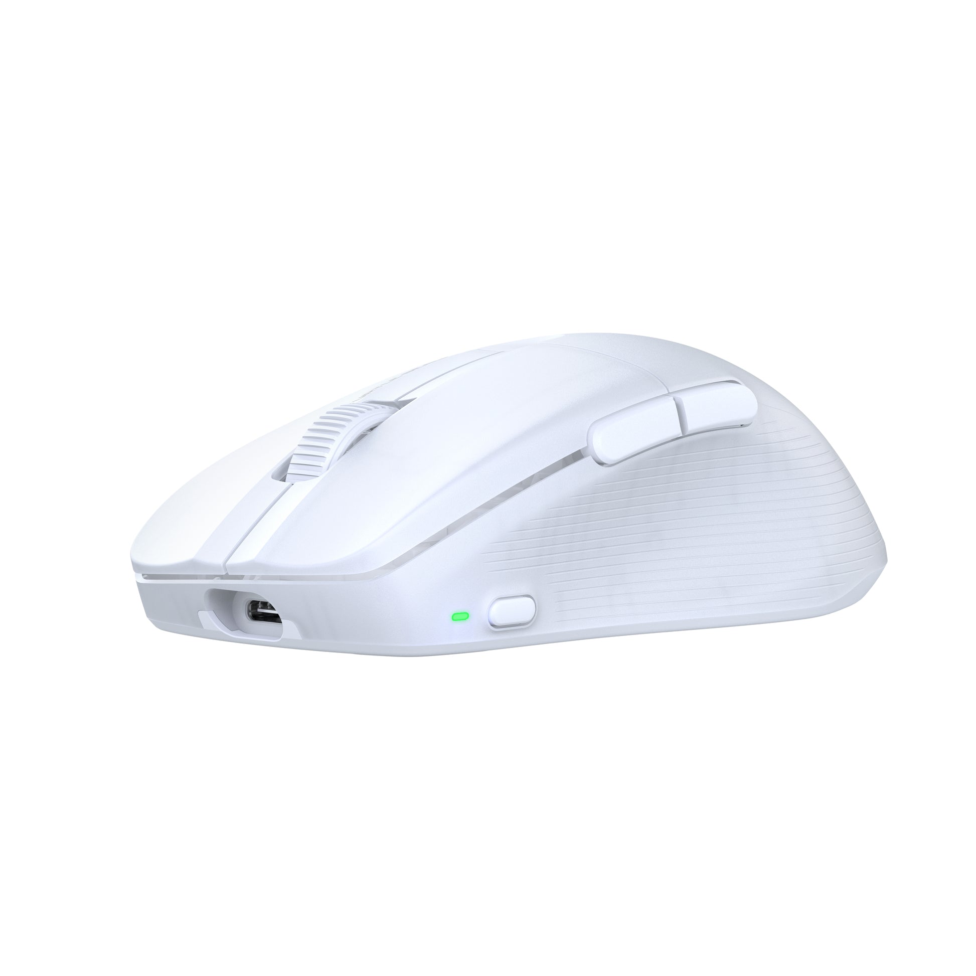Turtle Beach Pure Air Gaming-Maus – Kabellos, Bluetooth + 2,4 GHz, USB-C, 26'000 dpi, RGB-Projektion, Weiss