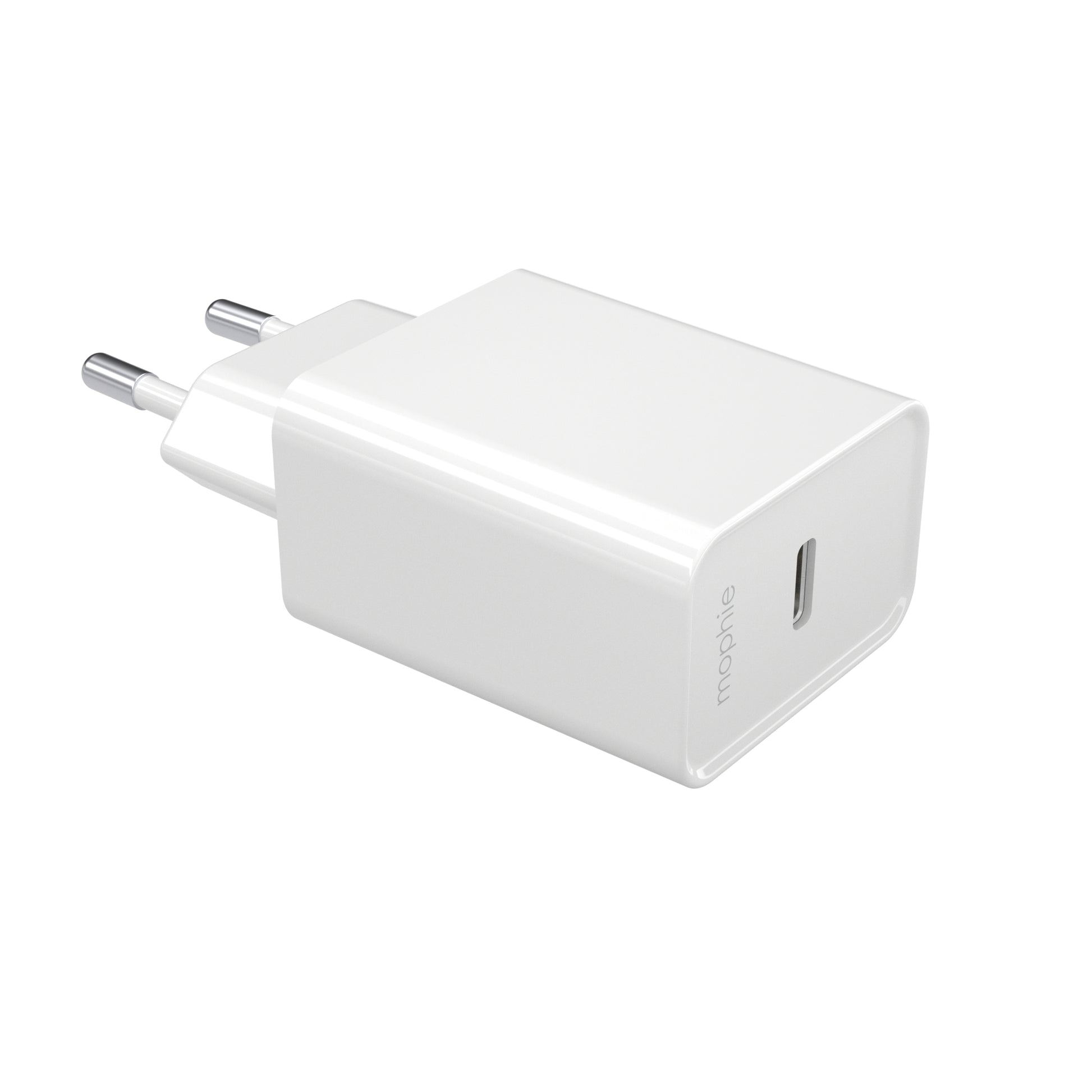 mophie essentials 20W USB-C PD Wandadapter – Schnellladung, Weiss
