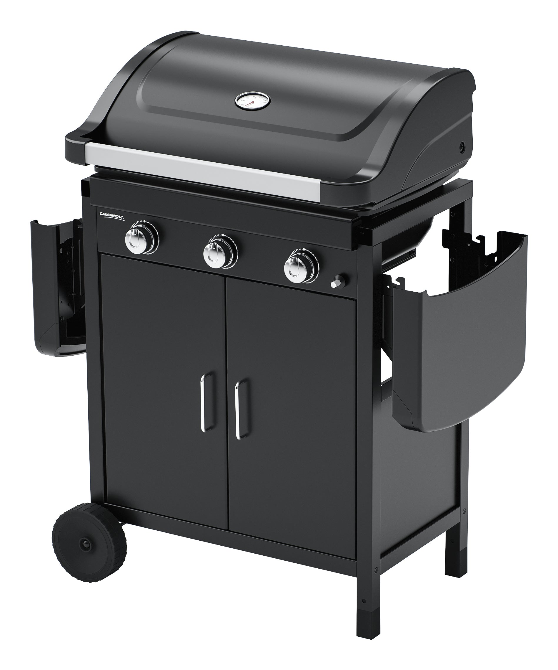 Campingaz Gasgrill 3 Series Onyx – 3 Brenner, 7500 W, Kochfläche 61×35 cm, Seitenkochstelle – schwarz
