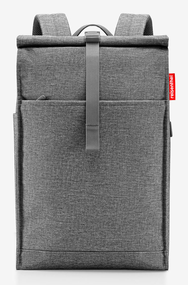 Reisenthel Freizeit-Rucksack – 16 l, rPET, dunkelgrau, Twist Silver