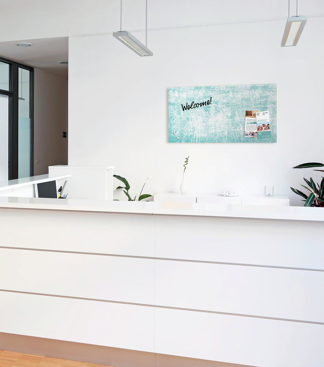 Sigel Whiteboard – 91 × 46 cm, Glas, magnetisch, Wandmontage