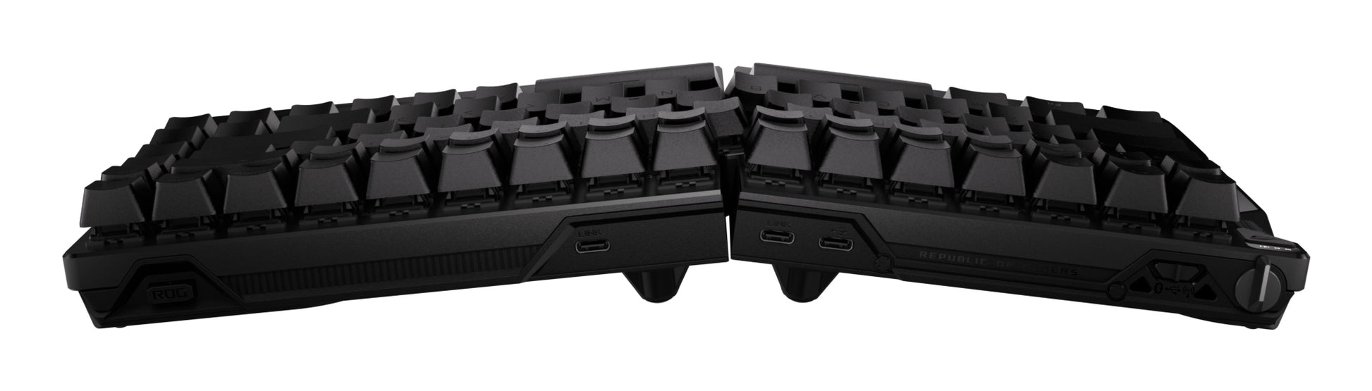 ASUS ROG Falcata – Gaming-Tastatur 75% – Mechanisch – Bluetooth & 2,4 GHz (USB-A Empfänger) – RGB – Schwarz