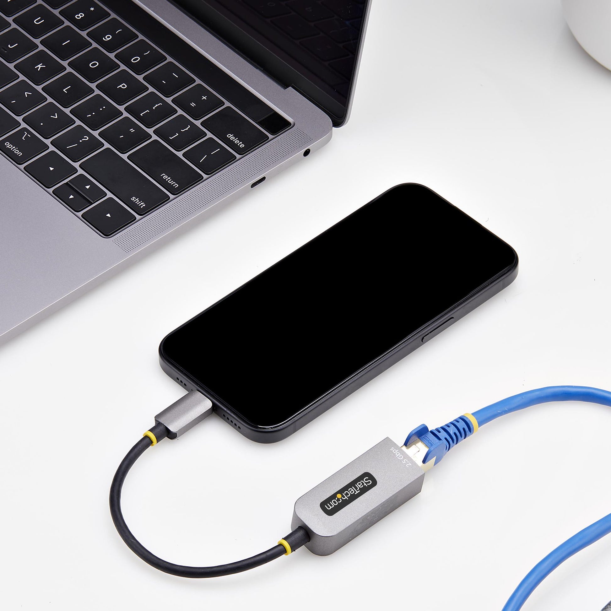 StarTech.com Netzwerkadapter USB-C zu RJ-45 – 2,5 Gbit/s, USB 3.2 Gen 1 (5 Gbit/s), 0,152 m, für PC/Laptop