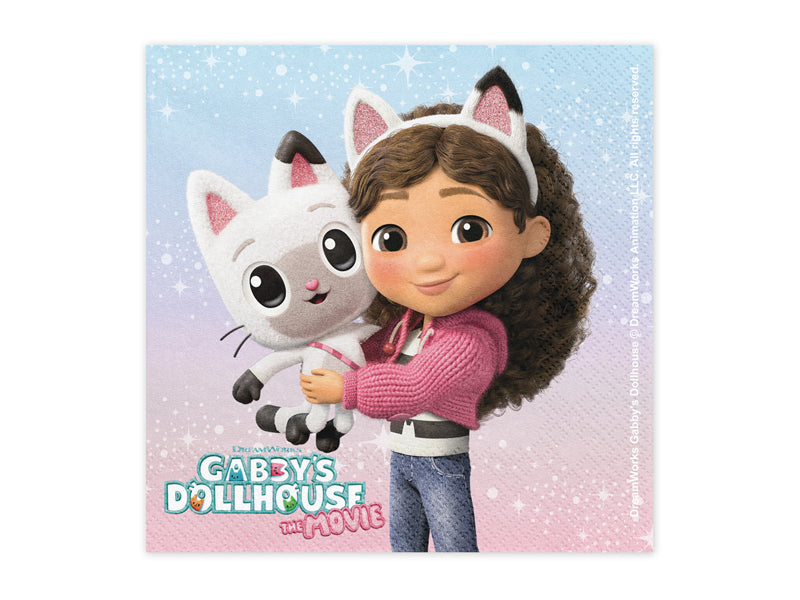 PartyDeco Gabby's Dollhouse Servietten – 33 × 33 cm, 2-lagig – 20 Stück