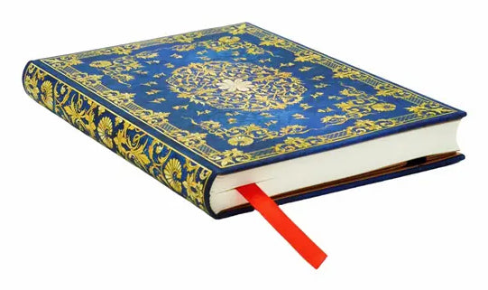 Paperblanks Notizbuch, blanko, Fadenheftung, Hardcover, 176 Seiten, 85 g/m² – dunkelblau, Sternenhimmel