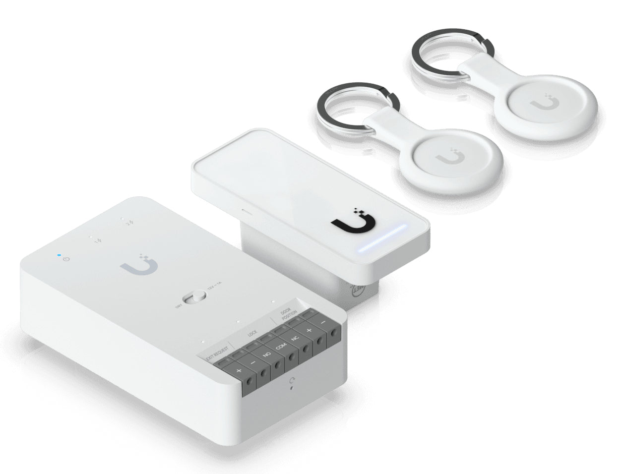 Ubiquiti UniFi Access G3 Single Kit Zutrittscontroller – 1 Tür, PoE, Metall/PC, Grau/Weiss