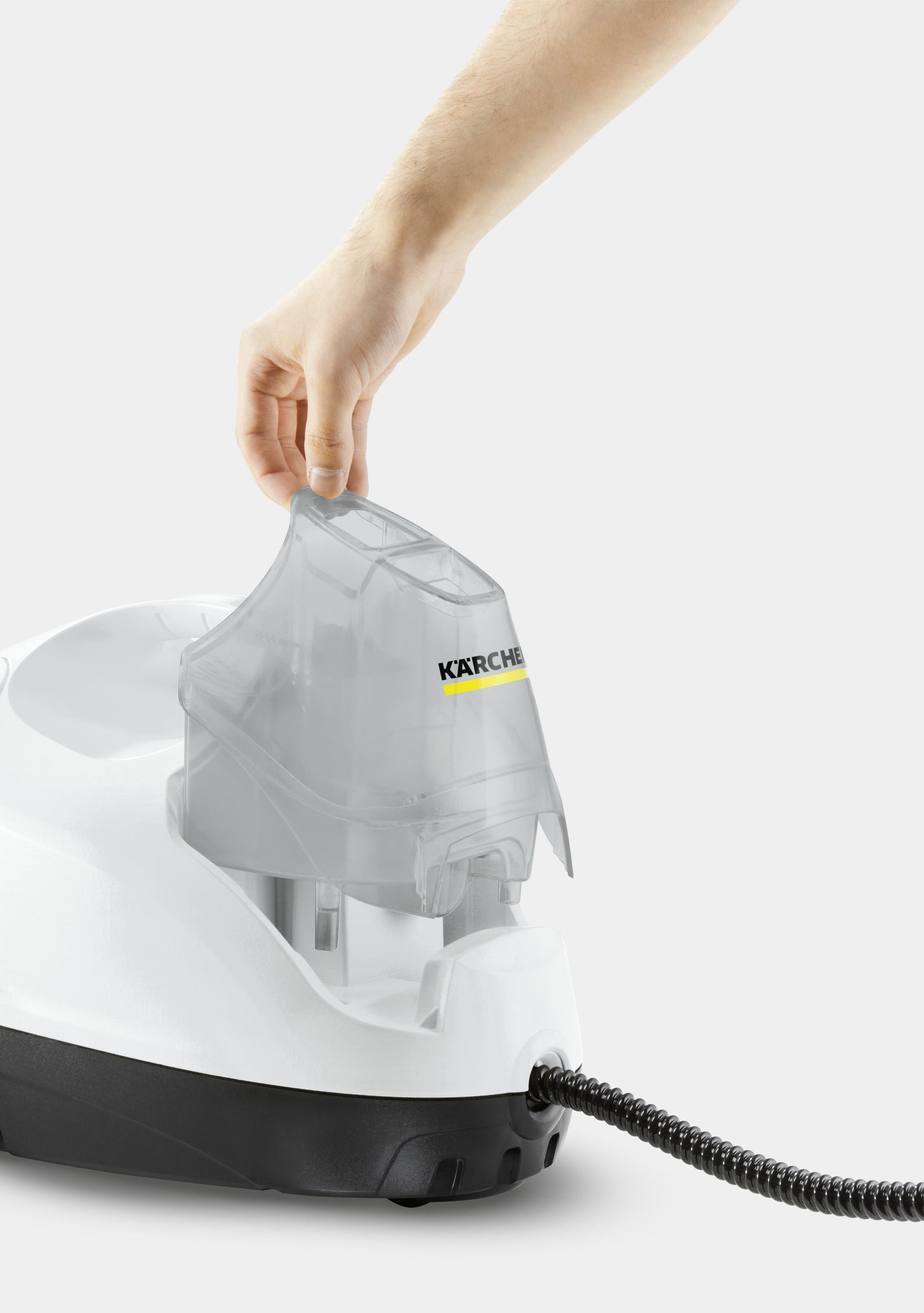 Kärcher SC 4 EasyFix – Dampfreiniger – 2000 W, 3,5 bar, 0,8 l, Aufheizzeit 4 min, Weiss/Schwarz