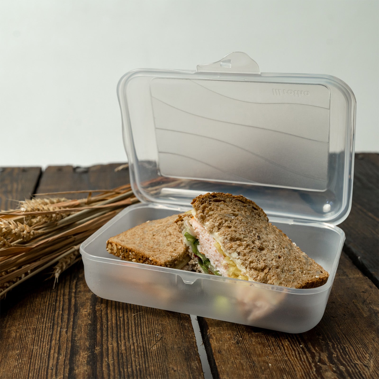 Rotho Lunchbox 1,25 l, 19,5 × 14,5 × 6,5 cm, Polypropylen (PP), transparent, BPA-frei