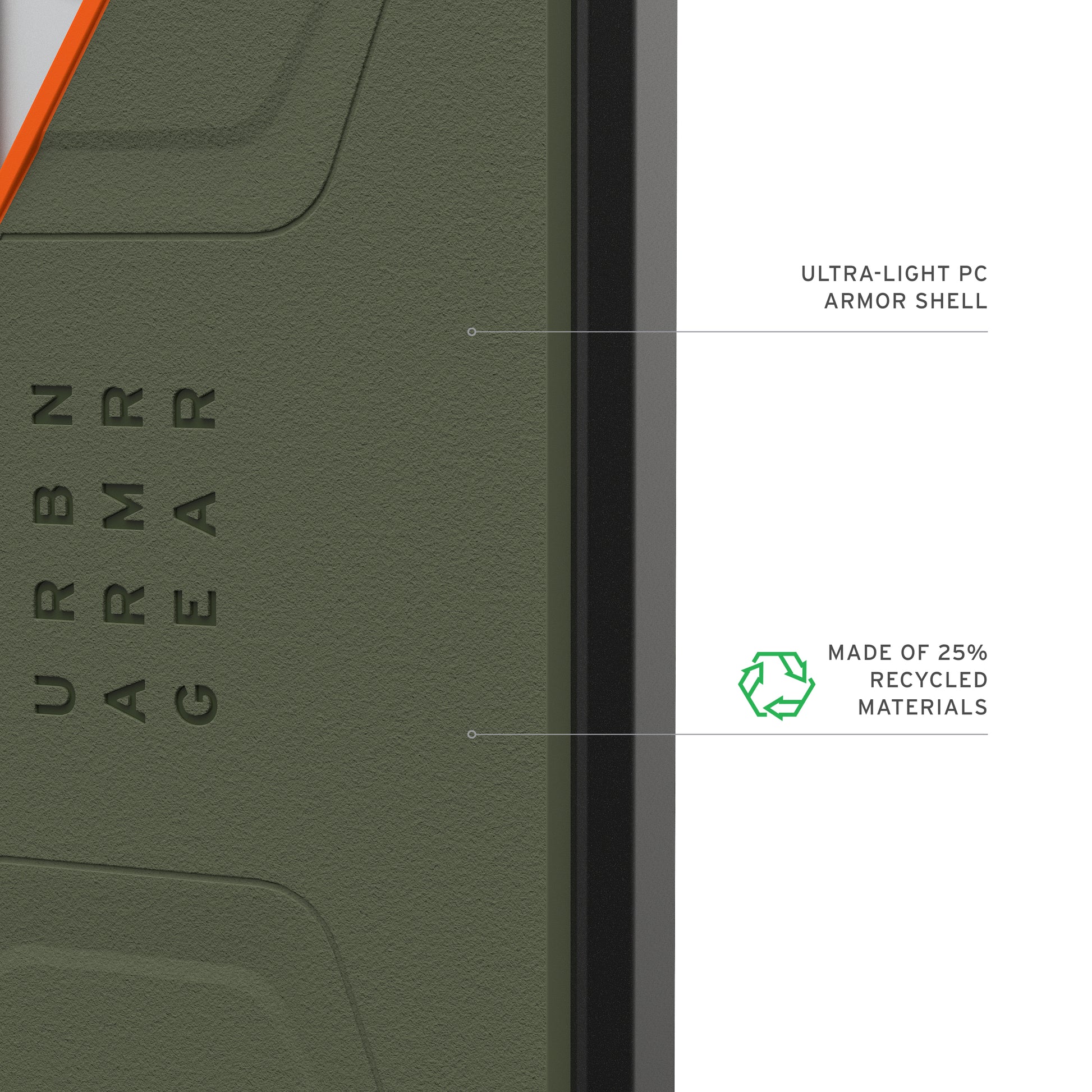 Urban Armor Gear UAG Civilian – Rückcover – für Samsung Galaxy S26 Ultra – MagSafe, PC, Orange/Olive