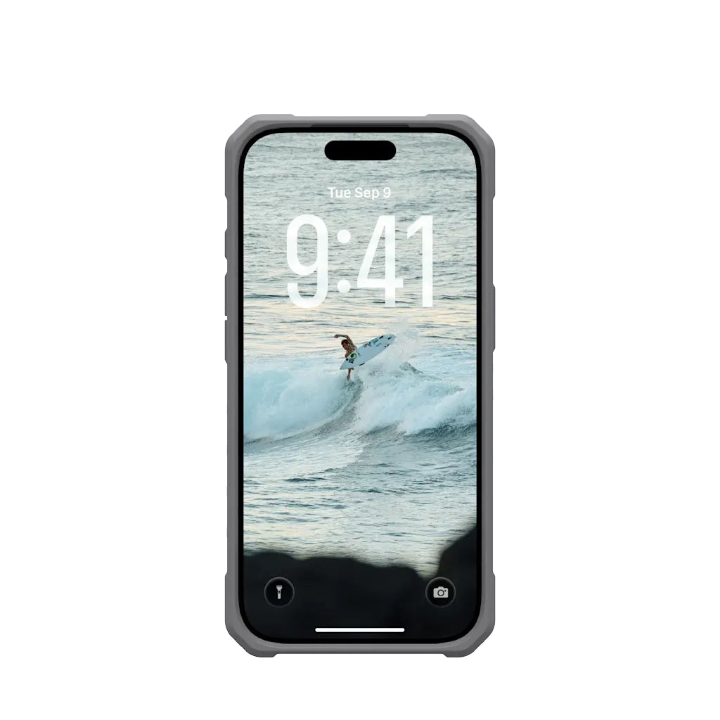 Urban Armor Gear UAG – Pathfinder MS Halsbandhülle – für Apple iPhone 17 Pro Max – grau – TPU – mit Kordel