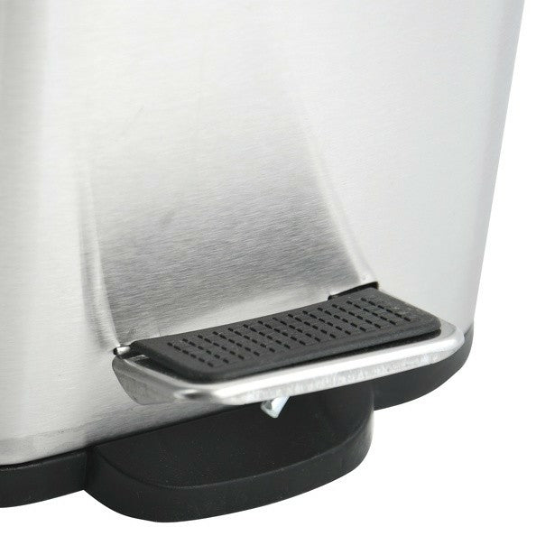 Spirella Papierkorb – 5 l – Stahl, Grau – B × H × T 140 × 290 × 280 mm