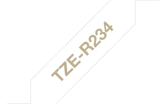 Brother Textilband – 12 mm × 4 m, weiss, gold, TZe