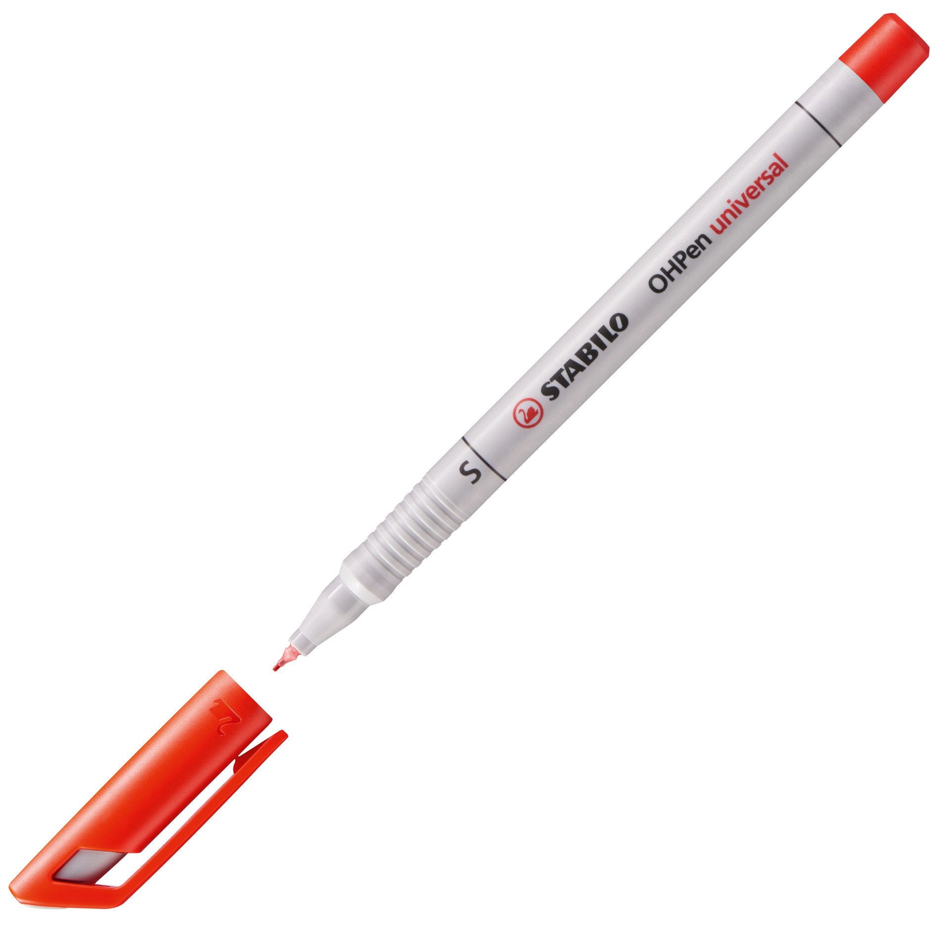 STABILO Non-Permanent-Marker OHPen – superfein 0,4 mm – rot – trocken abwischbar