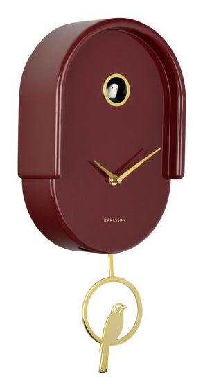 Karlsson Wanduhr Tweet – Schwarz, Kunststoff