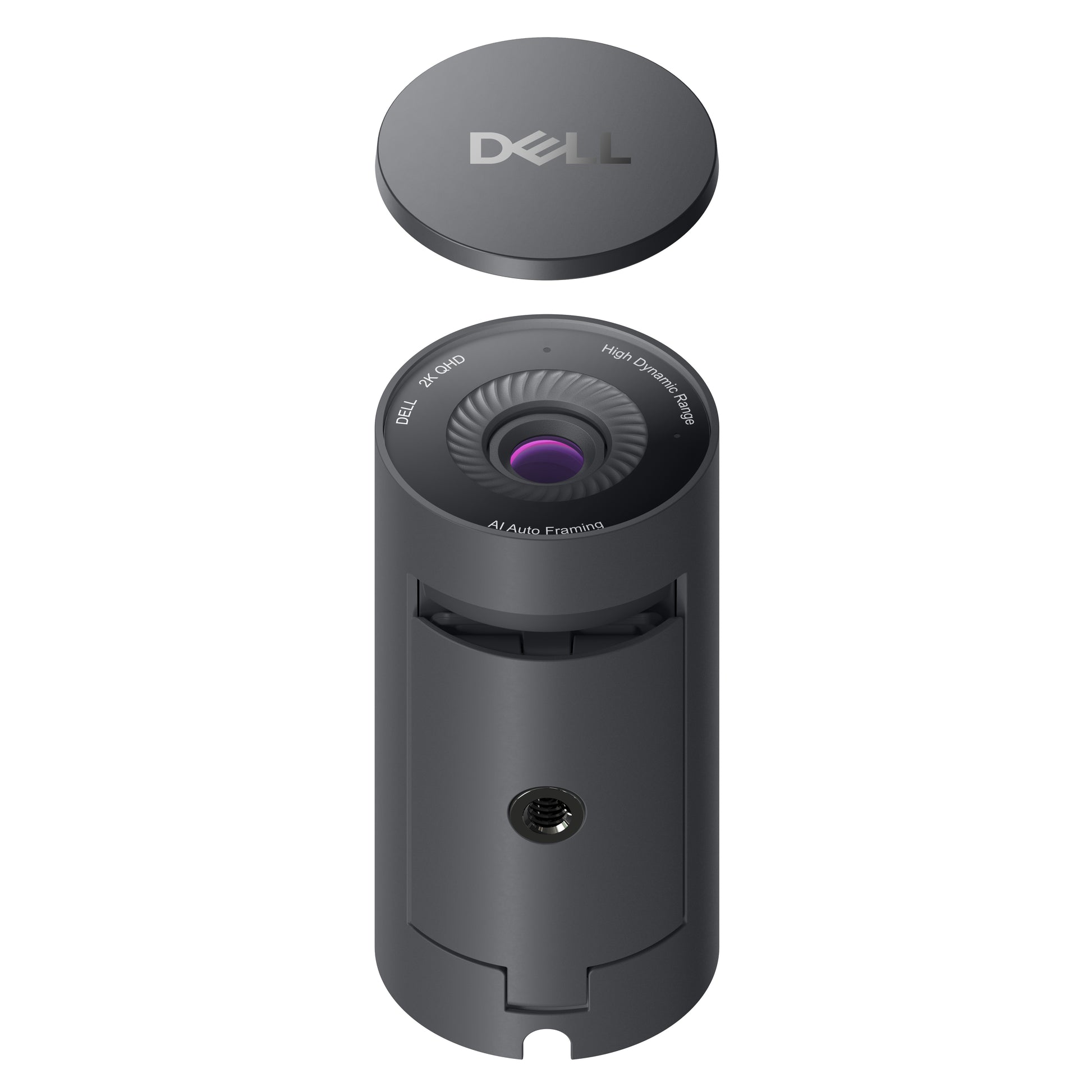 Dell Pro Webcam WB5023 – Webcam für Windows 10/11, macOS 11–13 – 2K QHD, bis 60 fps, USB‑A, Schwarz