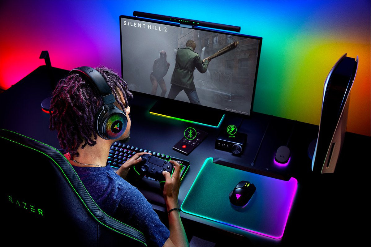 Razer Kraken V4 Pro – Gaming-Headset – USB-A, Surround-Sound, Boom-Mikrofon – Schwarz, für PS5/PC/Switch u. a.