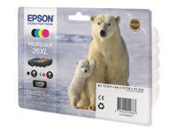 Epson Tintenpatronen-Multipack 26XL, CMYK, 4er-Pack – für Inkjet-Multifunktionsgeräte