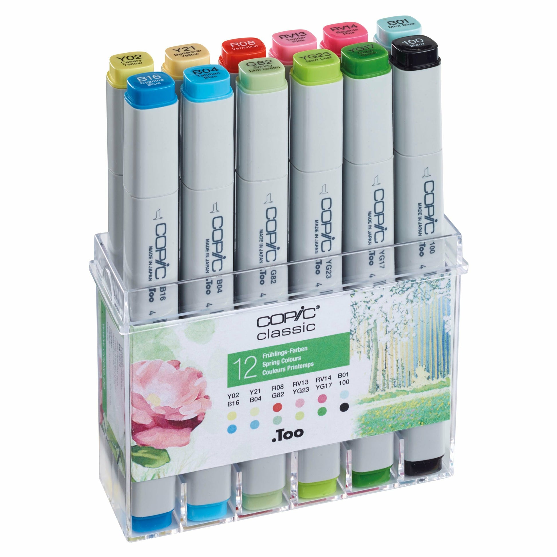 Copic Permanentmarker – Frühlingsfarben, 12er Set