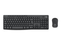 Logitech MK370 – Tastatur, kabellos (2,4 GHz), FR-Layout (FR), Grau