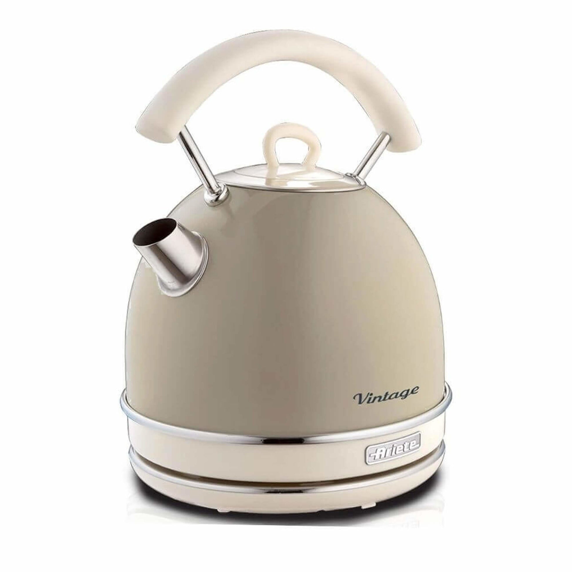 Ariete Wasserkocher – 1,7 l, Edelstahl, Beige, 2877/03