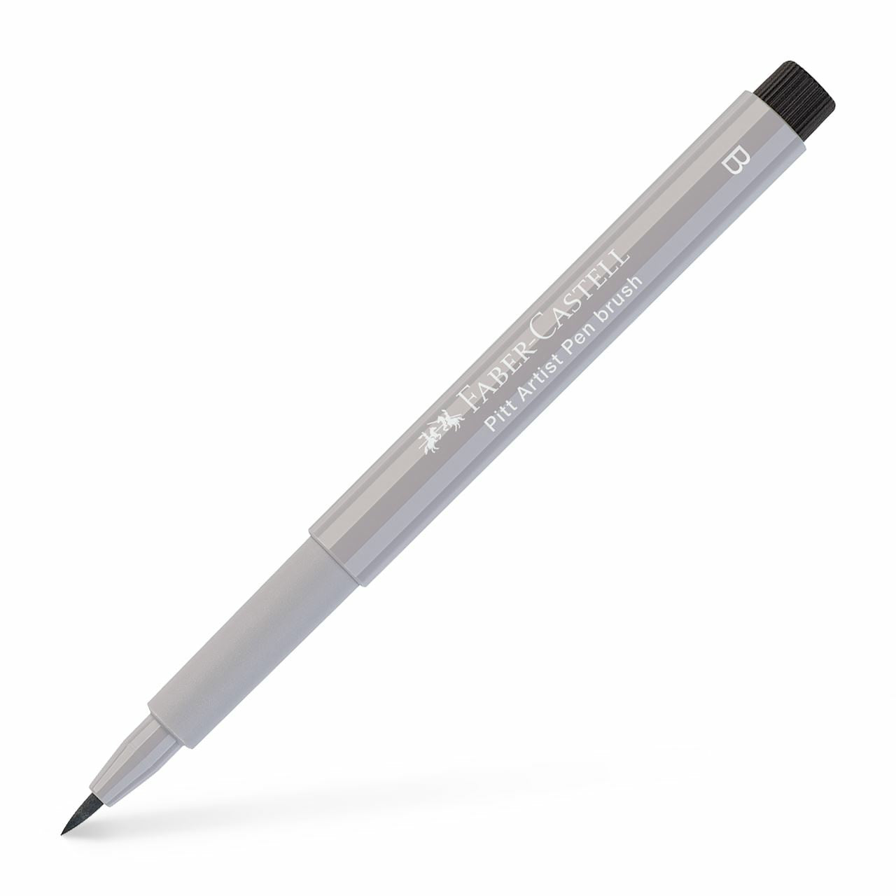 Faber-Castell Pitt Artist Pen Brush – Pinselstift, Pinselspitze, 2,5 mm, Warmgrau III, pigmentiert, wasserfest