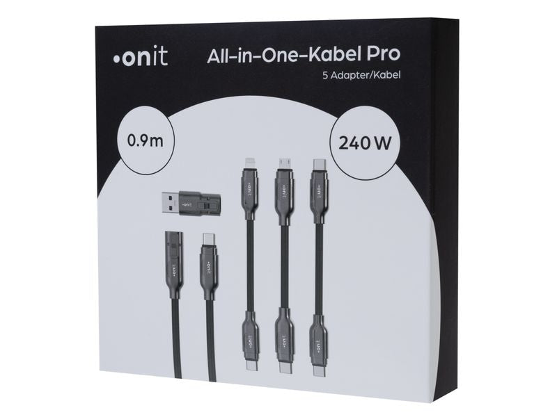 ONIT USB-Kabel, USB-C zu Lightning, 0,9 m, USB 2.0, Lade-/Datenkabel