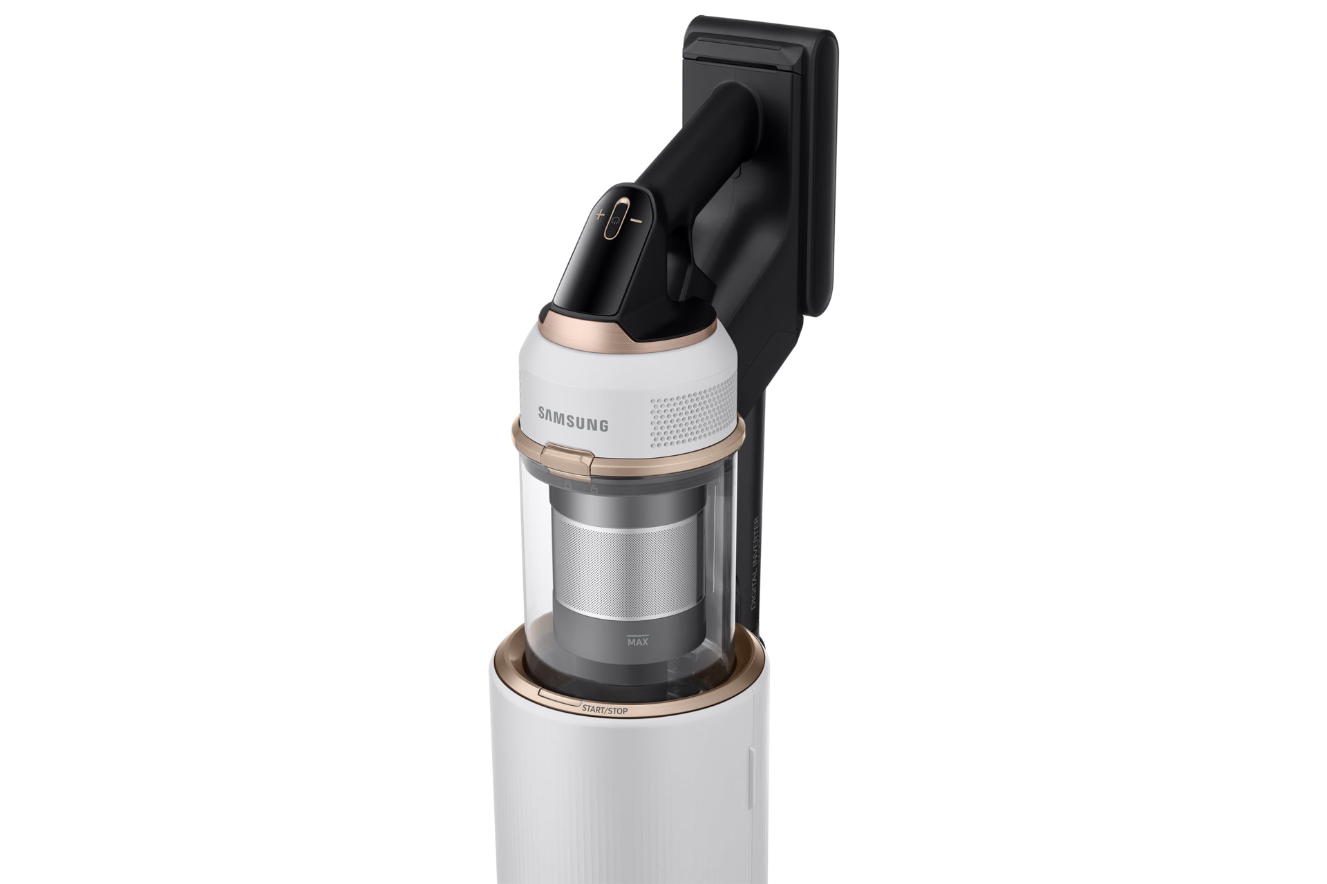 Samsung Stabstaubsauger VS20B95843W/SW – 0,5 l, Akkubetrieb, 86 dB(A), 25,2 V