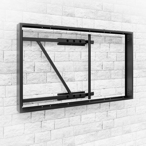 Hagor WH OH 85 Rahmen – Landscape, Optische Abdeckung – für 85" TVs – Schwarz