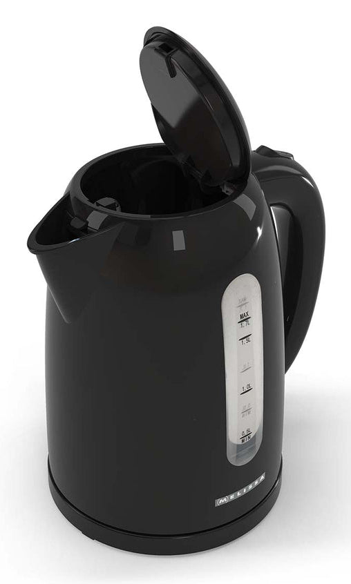 Melissa Wasserkocher 16130301 – 1,7 l, 2025 W, Schwarz, 360°-Sockel