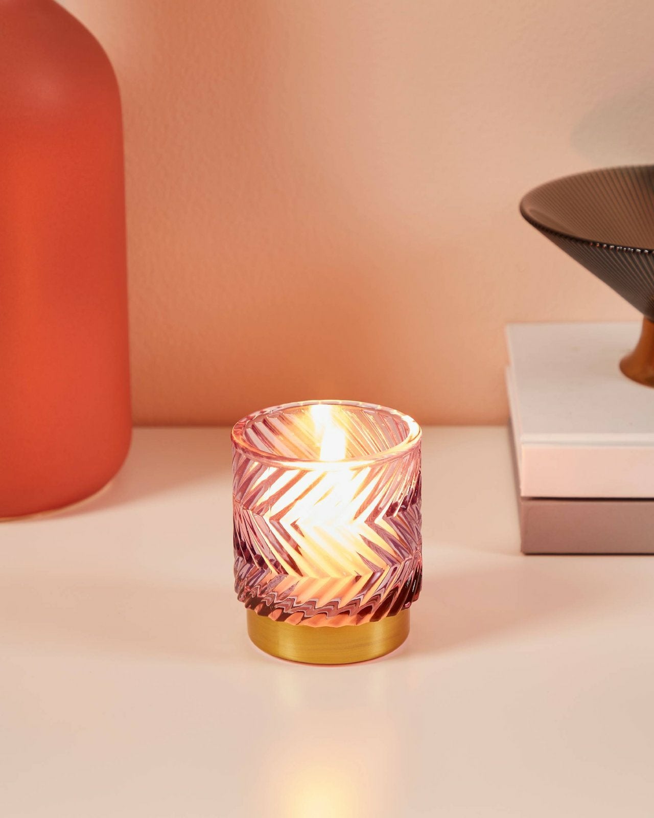 EGLO Bezamby Windlicht – Glas, mehrfarbig – Ø 7 × 8 cm