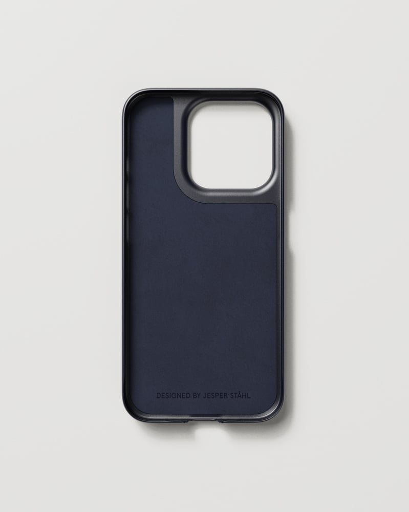 NUDIENT Thin Case – Backcover – für Apple iPhone 15 Pro, MagSafe, Recycling-Kunststoff, Midwinter Blue