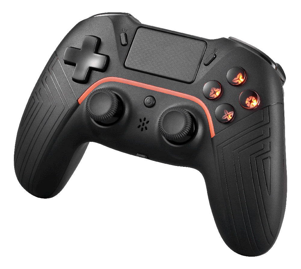 Deltaco Gaming GAM-139 – Gamepad – USB + Bluetooth, Touchpad & Vibration, für PS4, PC & Android, Schwarz