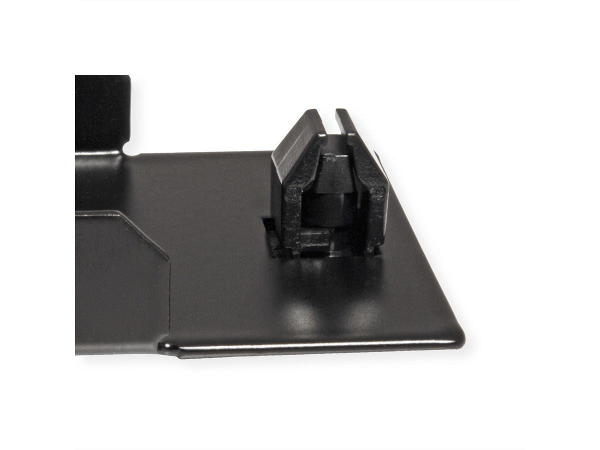 VALUE 19" Blindblende, 1 HE, Snap-In, werkzeuglos, Schwarz