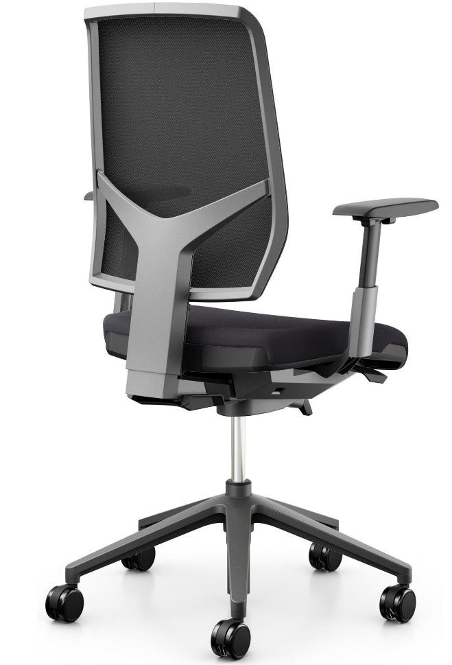 Giroflex Bürostuhl 68 – Sitzhöhe 40–52 cm, 120 kg, Dunkelgrau