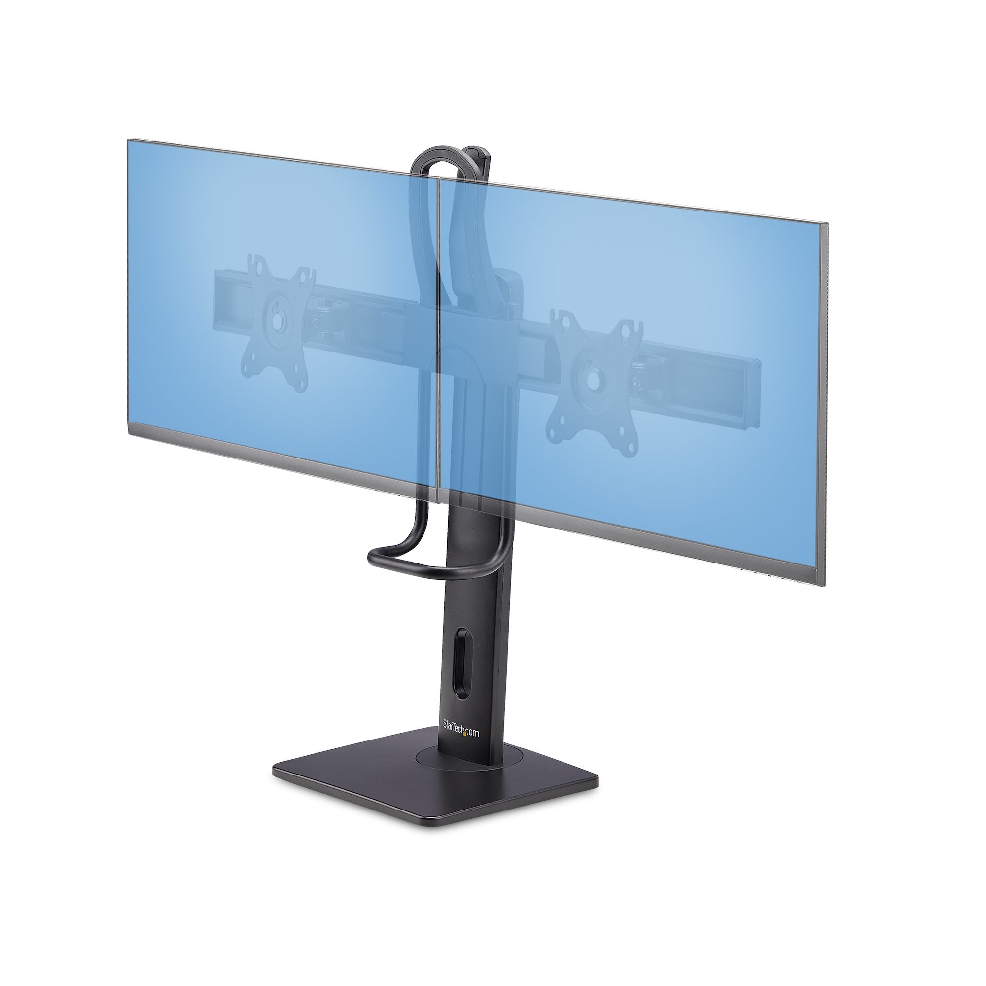StarTech.com CROSSBAR – Monitorhalterung, Dual, Standfuss, bis 27"