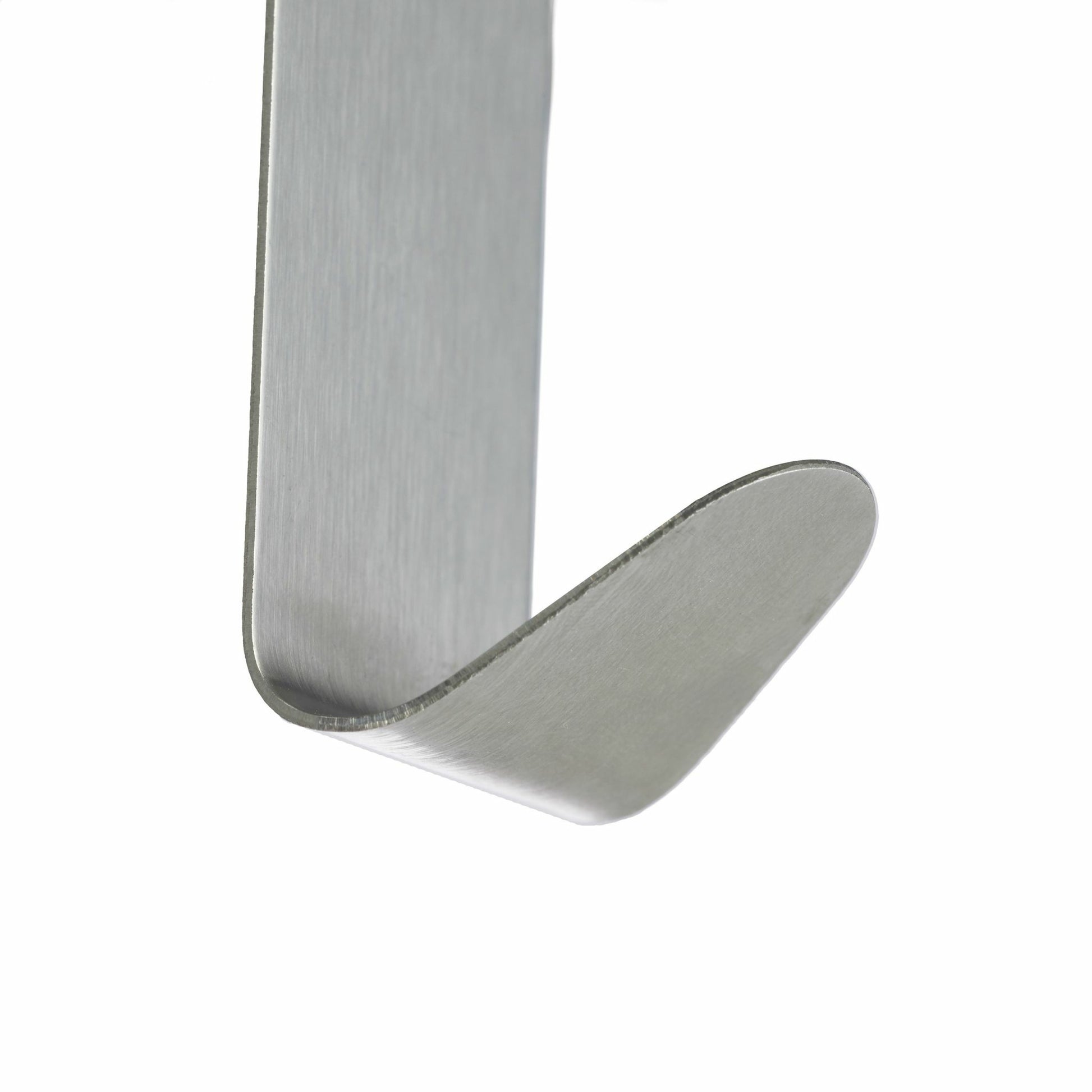 Relaxdays Haken – Edelstahl – Silber – 3 kg – 25 × 50 mm – 10 Stück