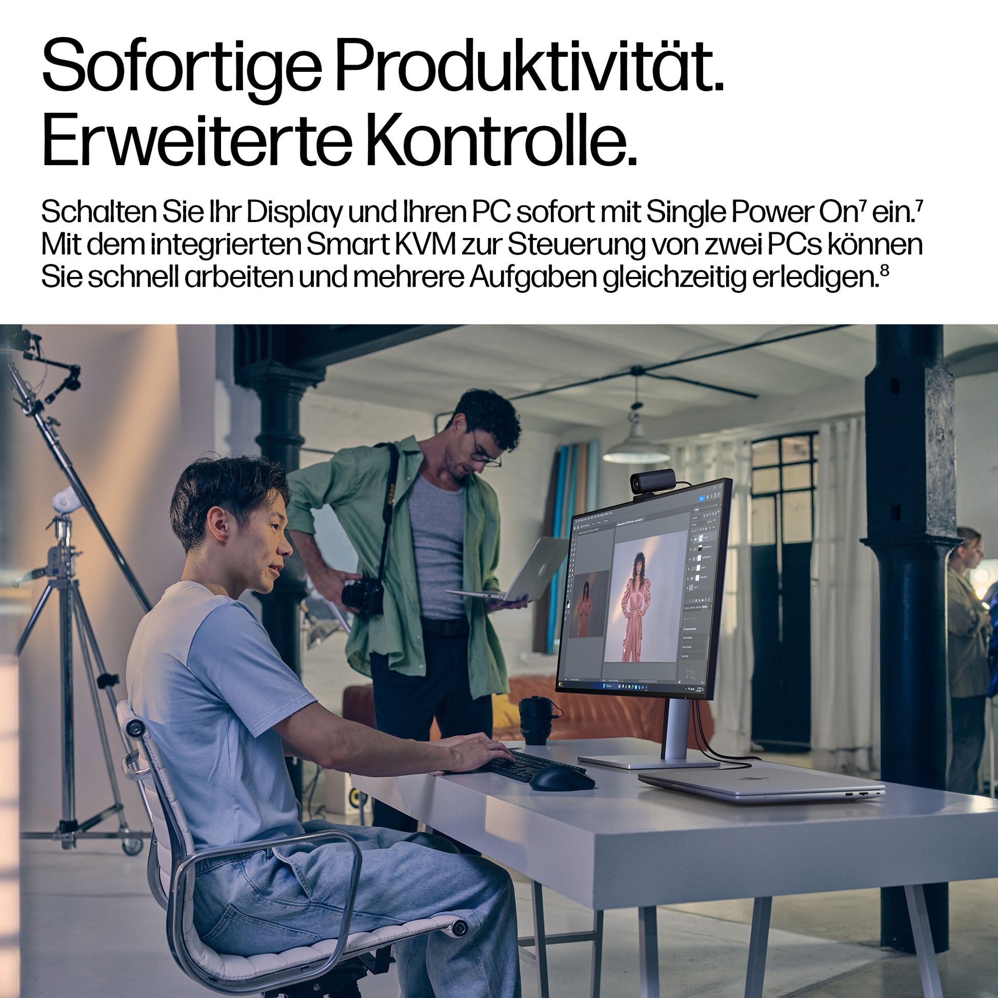 HP Series 7 Pro 732xk – 31,5", 3840 × 2160 (4K), IPS Schwarz, 120 Hz, Thunderbolt 4, LAN, HDR