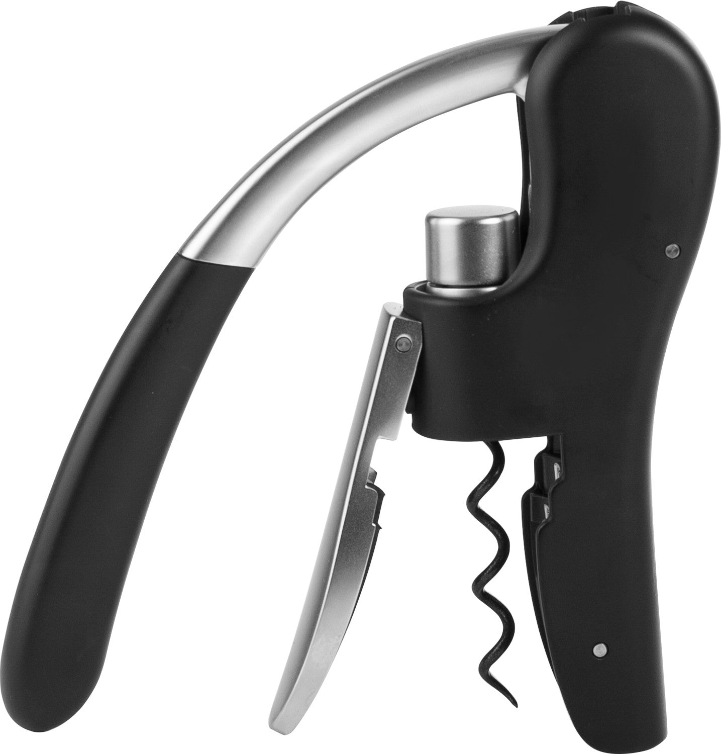 Ibili Hebelkorkenzieher – 16 cm, Kunststoff, Schwarz, manuell