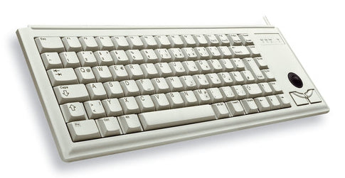CHERRY G84-4400 – Tastatur, kabelgebunden (PS/2), US-Layout (EN), mit Trackball, grau