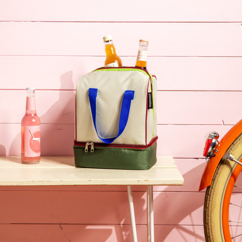 REMEMBER Lunch-Kühltasche Bruno – 9 l, 23 × 26 × 16 cm – mehrfarbig – Polyester – 1 Stk.