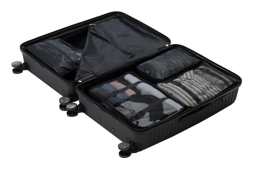 KOOR Organizer-Set Reesa – 37 l – schwarz, Polyester – 4 Stk.