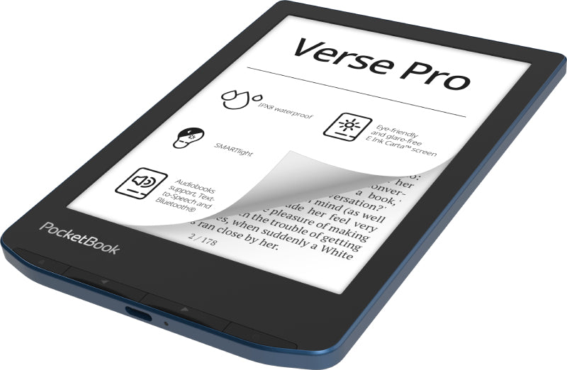 PocketBook Verse Pro – 6" E-Ink, 16 GB, IPX8, Blau