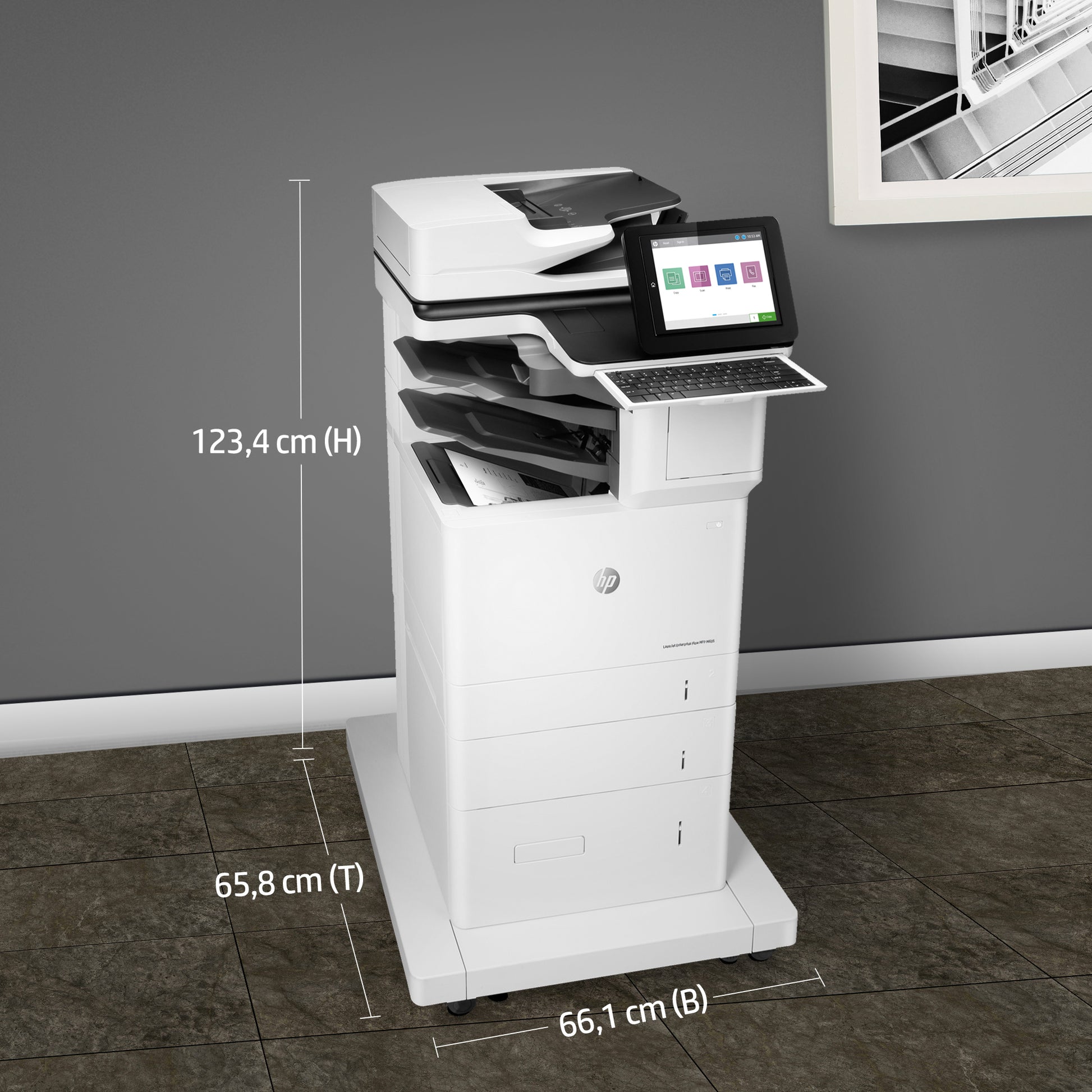 HP LASERJET ENTERPRISE FLOW M635Z – S/W Laser-MFP A4 – 61 ppm S/W