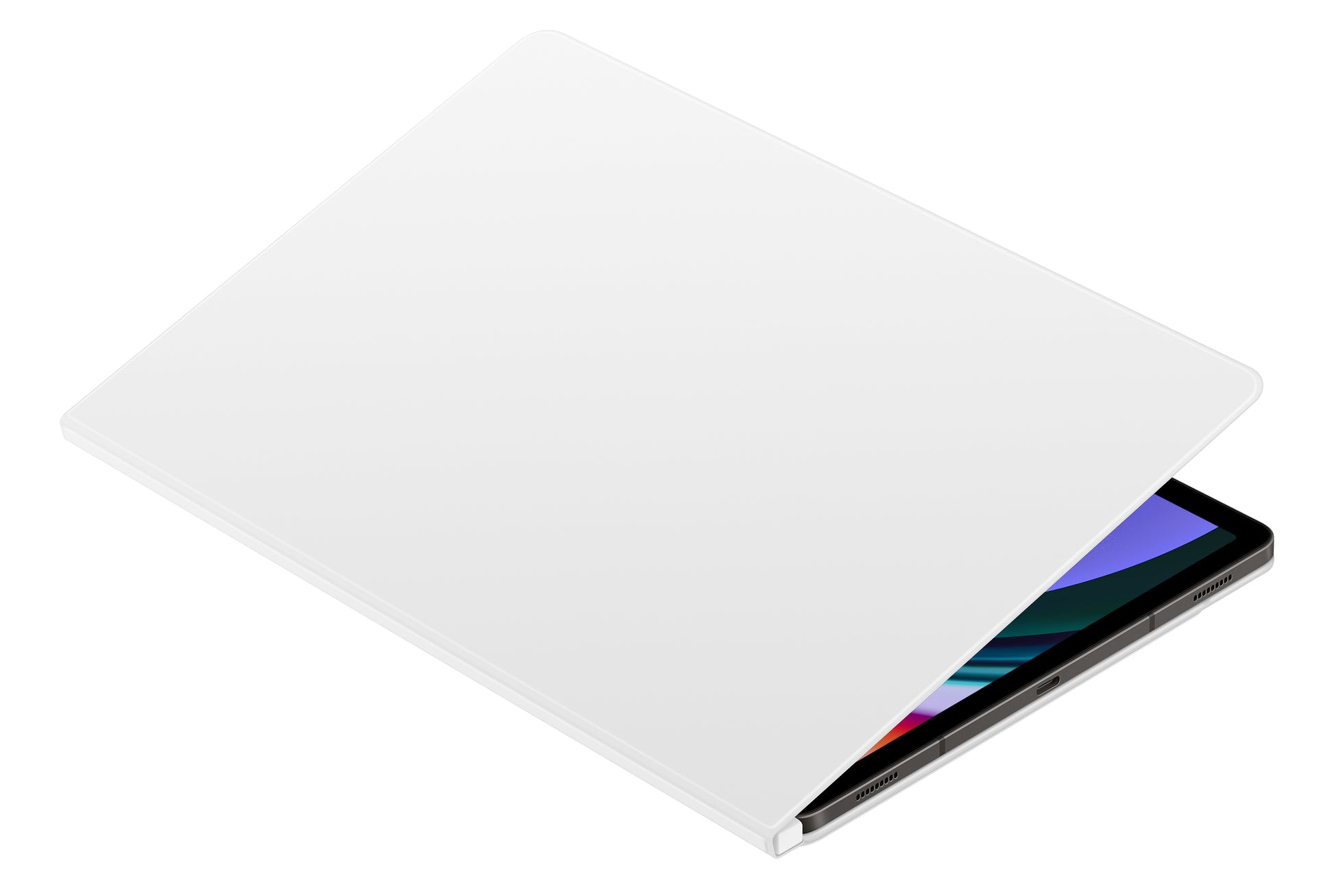 Samsung Smart Book Cover Notebook-Schutzhülle – für Galaxy Tab S9+, 12,4", Kunststoff, Weiss
