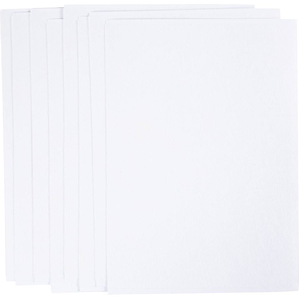 Creativ Company Stickvlies 14,8 × 21 cm – Kunstpapier, selbstklebend, Weiss, 24 Blatt